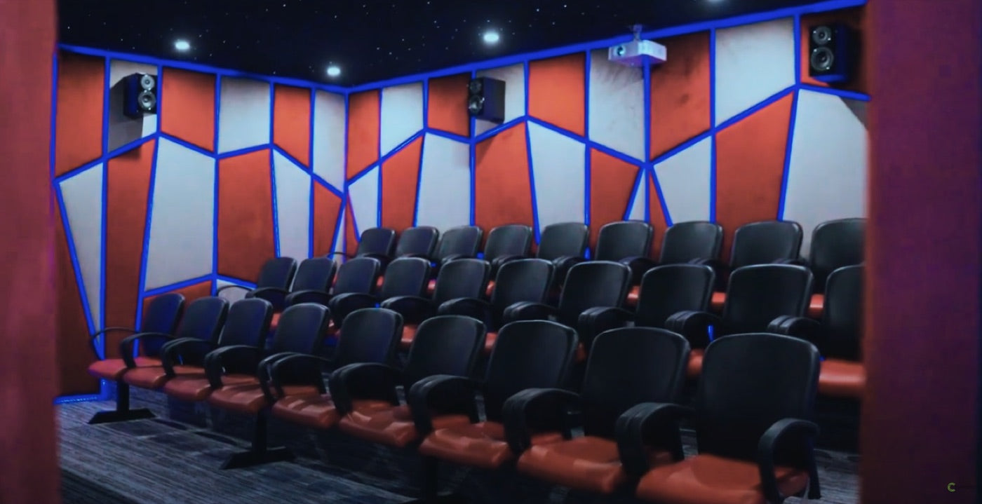 Screening room installed by Cinematics at IoBM