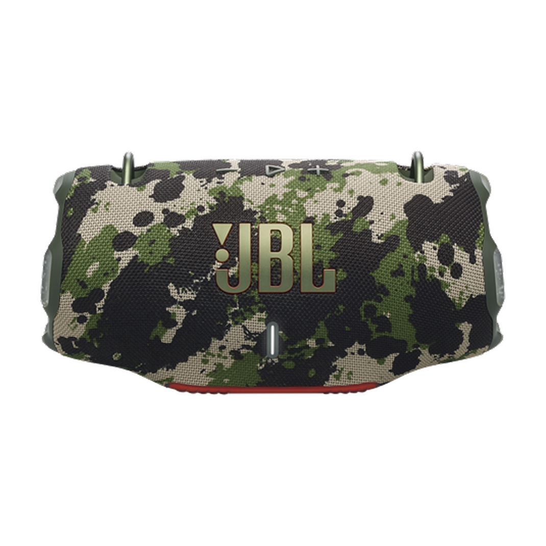 Camouflage-patterned JBL speaker squad