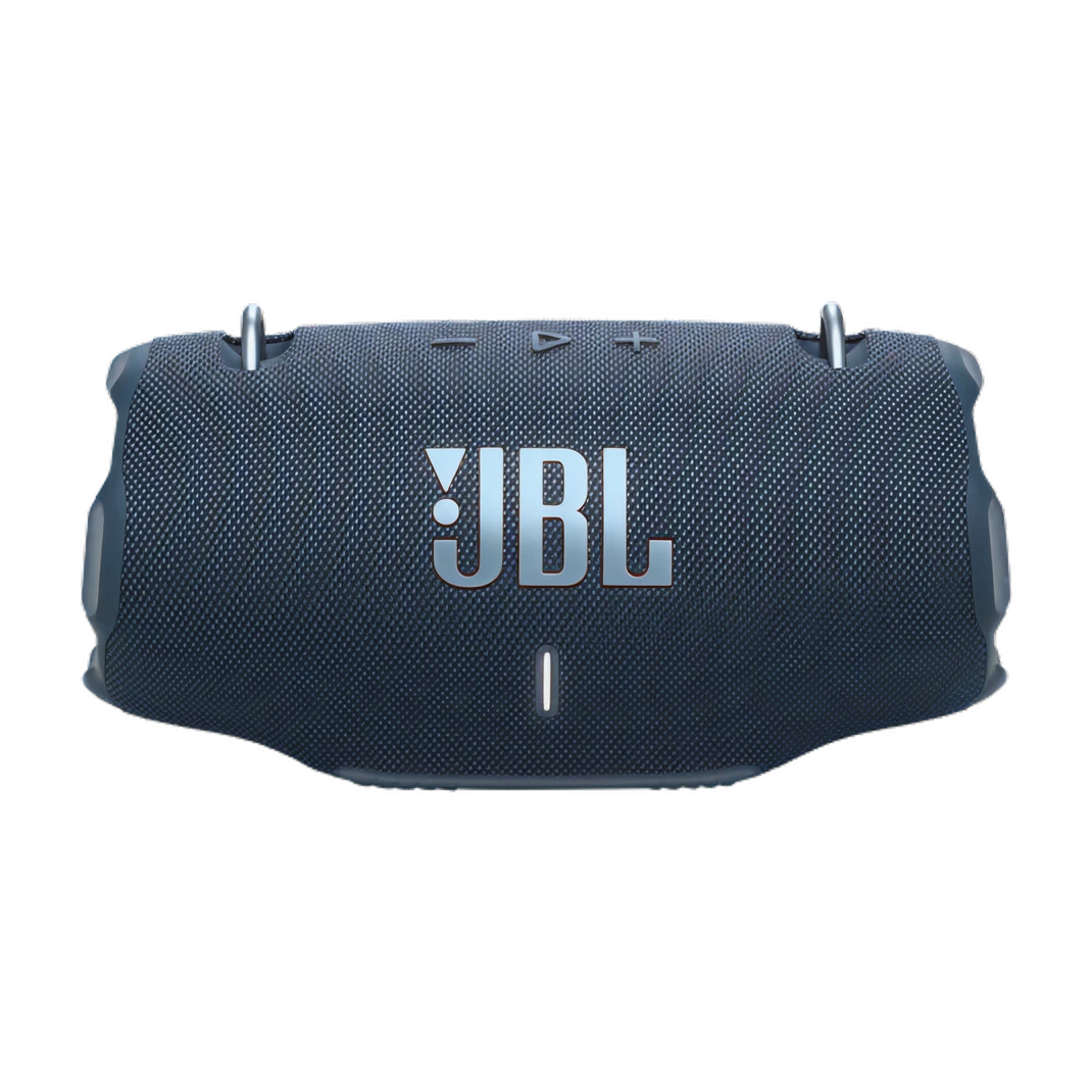Blue JBL speaker on a white background