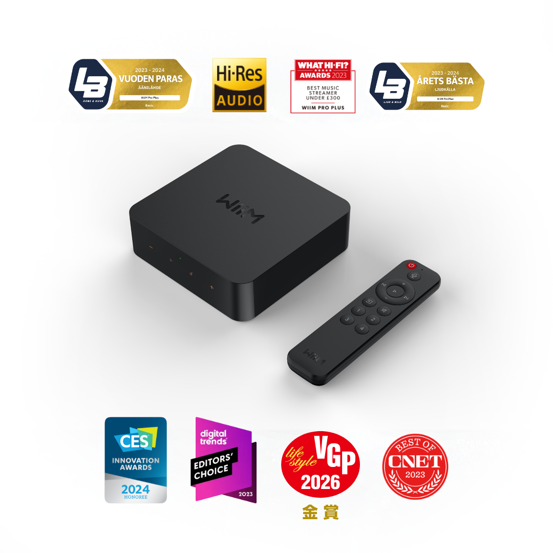 “WiiM Pro Plus Hi-Res audio streamer with AirPlay 2”