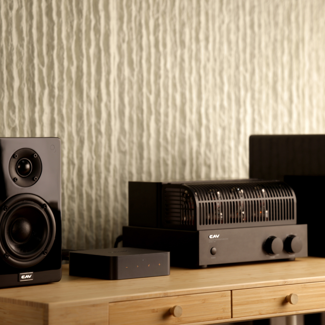 “WiiM Pro Plus high-resolution audio streamer for home stereo”