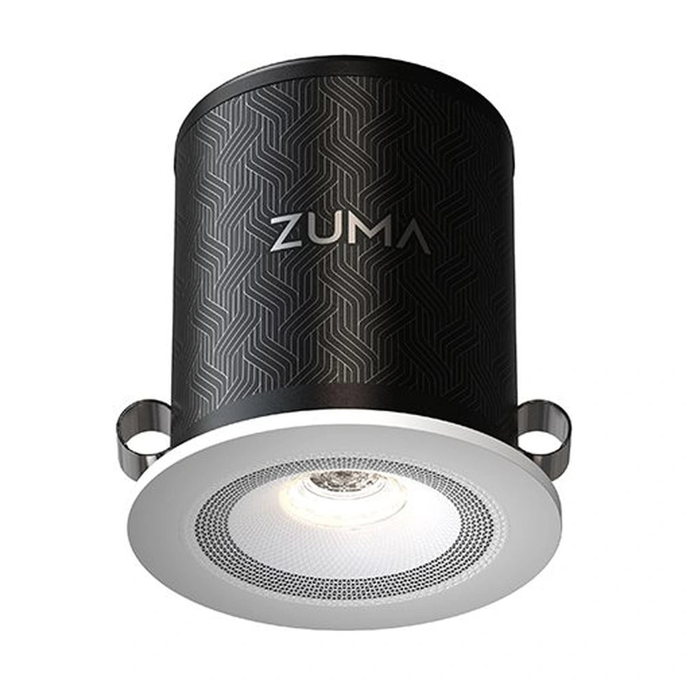Zuma Lumisonic Wireless In-Ceiling Speaker with Tunable LED Light - Zuma - Cinematics Pakistan - round bezel front view